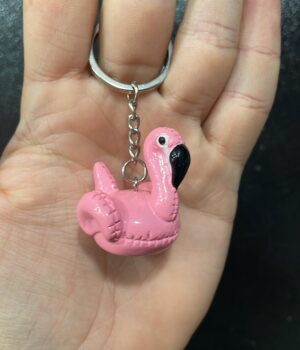 CHAVEIRO FLAMINGO ROSA CLARO