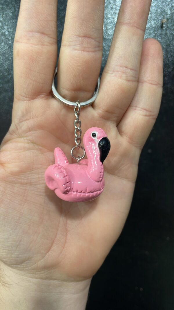 CHAVEIRO FLAMINGO ROSA CLARO