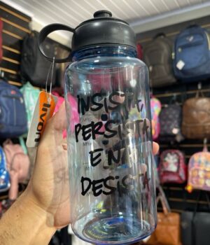 GARRAFA PLÁSTICO 1 LITRO INSISTA PERSISTA E NÃO DESISTA