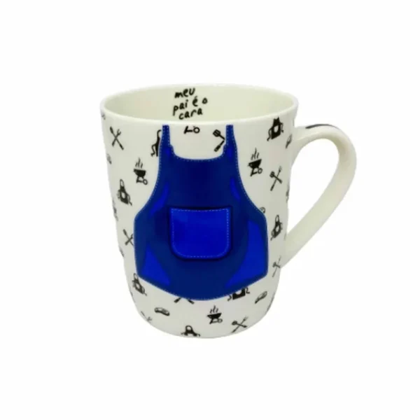 CANECA DE PORCELANA PAI CHURRASQUEIRO