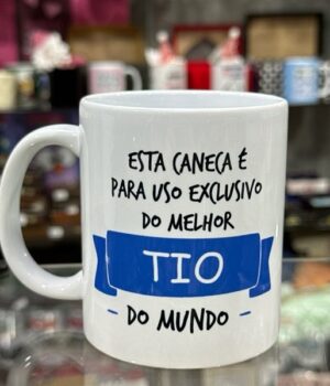 CANECA DE PORCELANA BRANCA | TIO