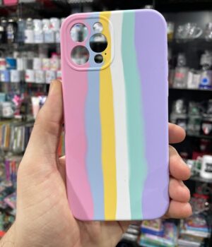 CAPINHA DE CELULAR IPHONE 12 PRO ARCO IRIS