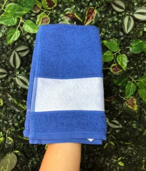 TOALHA LAVABO AZUL ESCURO 29x50CM