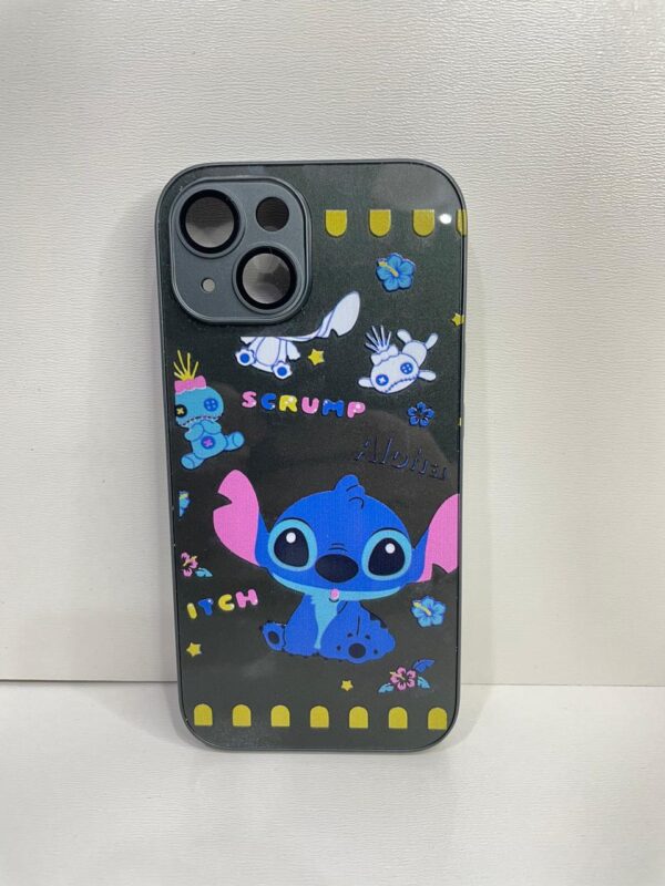 CAPINHA DE CELULAR IPHONE 15 CASE PRETO STITCH