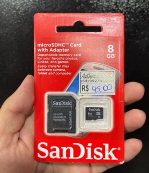 CARTAO DE MEMÓRIA 8GB SANDISK