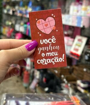 CARTÃO VOCÊ GANHOU MEU CORAÇÃO
