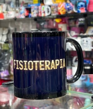CANECA PORCELANA TODA PRETA | FISIOTERAPIA