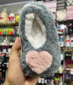 PANTUFA CORAÇÃO CINZA  28-31