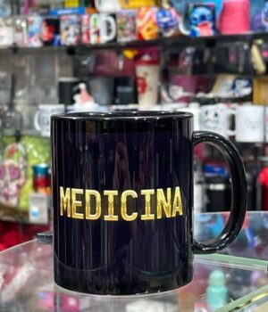 CANECA PORCELANA TODA PRETA | MEDICINA