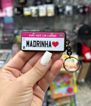 CHAVEIRO PLACA MERCOSUL MADRINHA