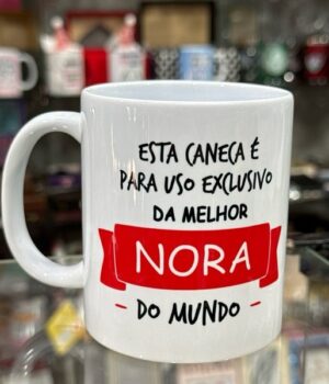 CANECA DE PORCELANA BRANCA | NORA