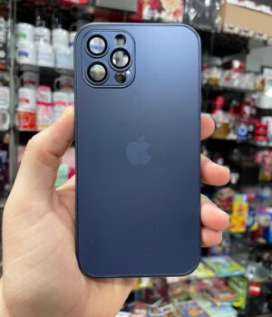 CAPINHA DE CELULAR IPHONE 12 PRO CASE AZUL ESCURO COM MAGSAFE INTERNA