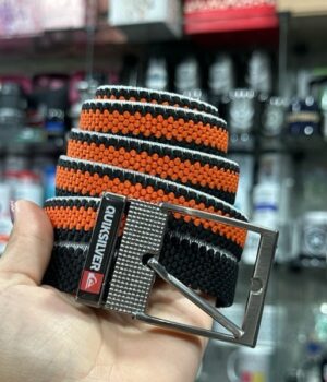 CINTO DUPLA FACE PRETO COM LARANJA