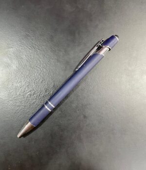 CANETA TOUCH AZUL COM PRATA