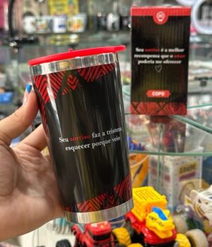 COPO 400ML SEU SORRISO FAZ A TRISTEZA ESQUECER PORQUE VEIO