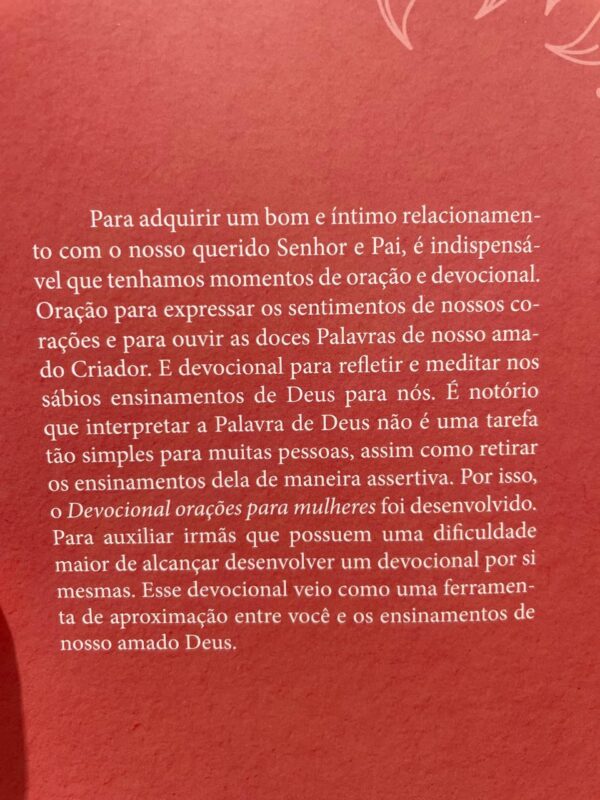 DEVOCIONAL ORAÇÕES PARA MULHERES - CLARA MENEZES - Imagem 2