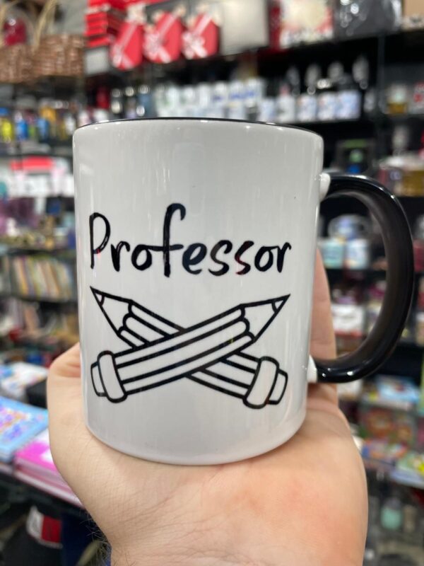 CANECA ALÇA E INTERIOR PRETO PROFESSOR - CONTÉM LÁGRIMAS DOS MEUS ALUNOS - Imagem 2