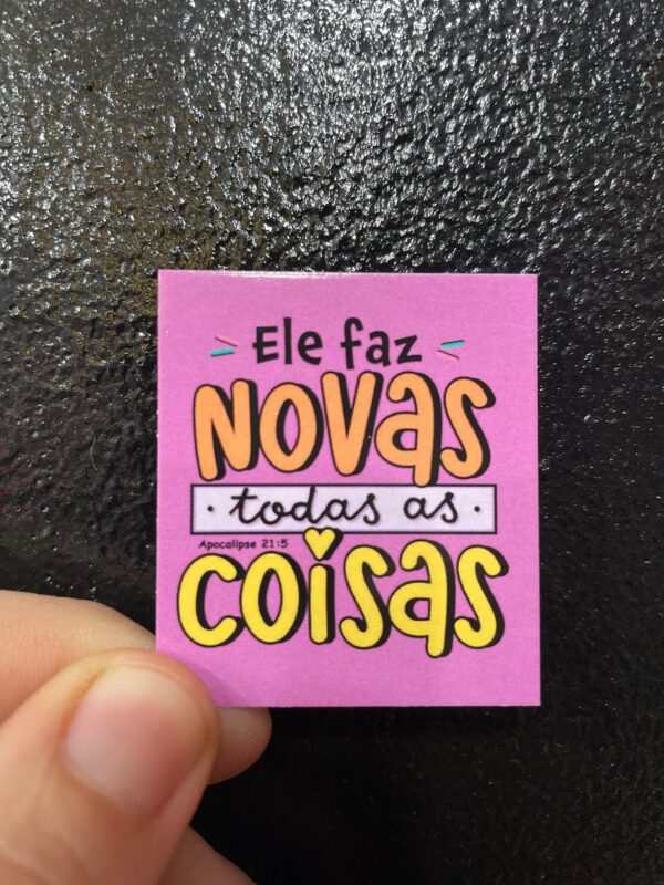 CARTÃO ELE FAZ NOVAS TODAS AS COISAS
