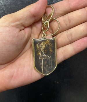CHAVEIRO DE FERRO ESCUDO LEÃO