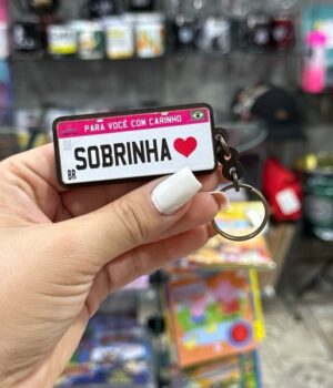 CHAVEIRO PLACA MERCOSUL SOBRINHA