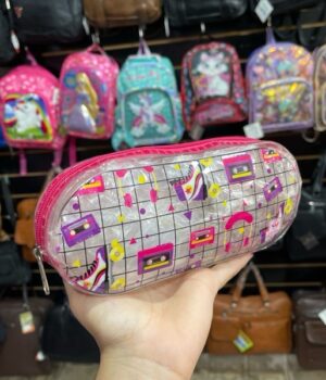 ESTOJO ESCOLAR COM TRANSPARÊNCIA 1 ZÍPER