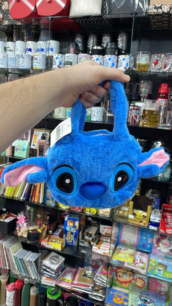 BOLSA PELUCIA STITCH