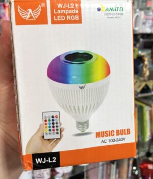 CAIXINHA DE SOM LÂMPADA BLUETOOTH
