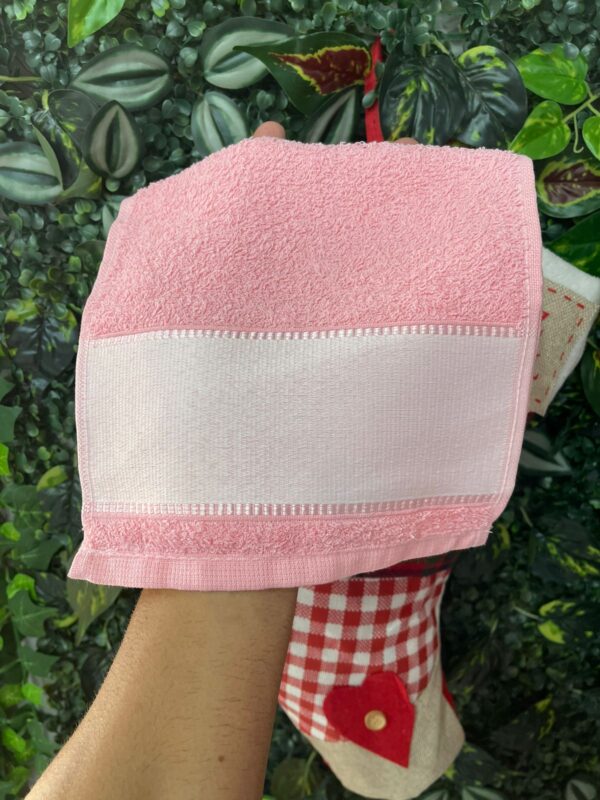TOALHA LAVABINHO ROSA CLARO 21x41CM