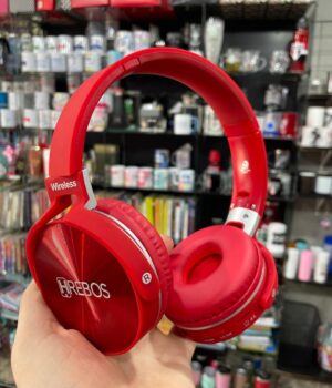 FONE DE OUVIDO SEM FIO VERMELHO HEADSET HS-95