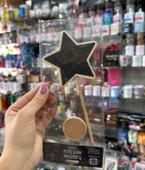 PLAQUINHA MINI LOUSA ESTRELA