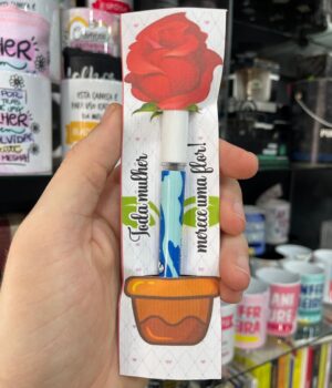 TAG ROSA VERMELHA E CANETA FRUIT 3174