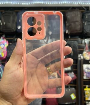 CAPINHA DE CELULAR NOTE 12 4G BORDA ROSA