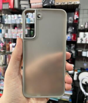 CAPINHA DE CELULAR S22 PLUS CASE FOSCO BORDA CINZA