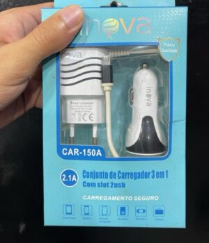 KIT CARREGADOR VEICULAR V8 INOVA