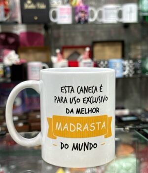 CANECA DE PORCELANA BRANCA | MADRASTA