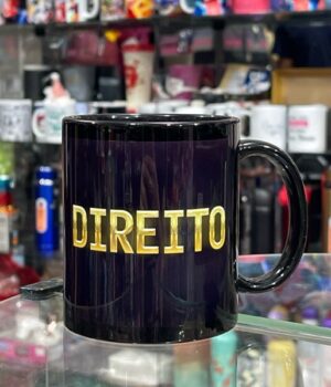 CANECA PORCELANA TODA PRETA | DIREITO