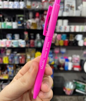 CANETA ROSA MAMÃE, JESUS TE AMA