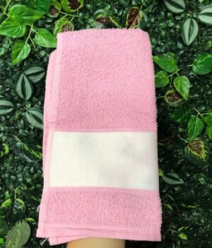TOALHA LAVABO ROSA CLARO 29x50CM