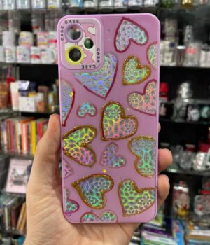 CAPINHA DE CELULAR A05 CASE LILÁS CORAÇÕES