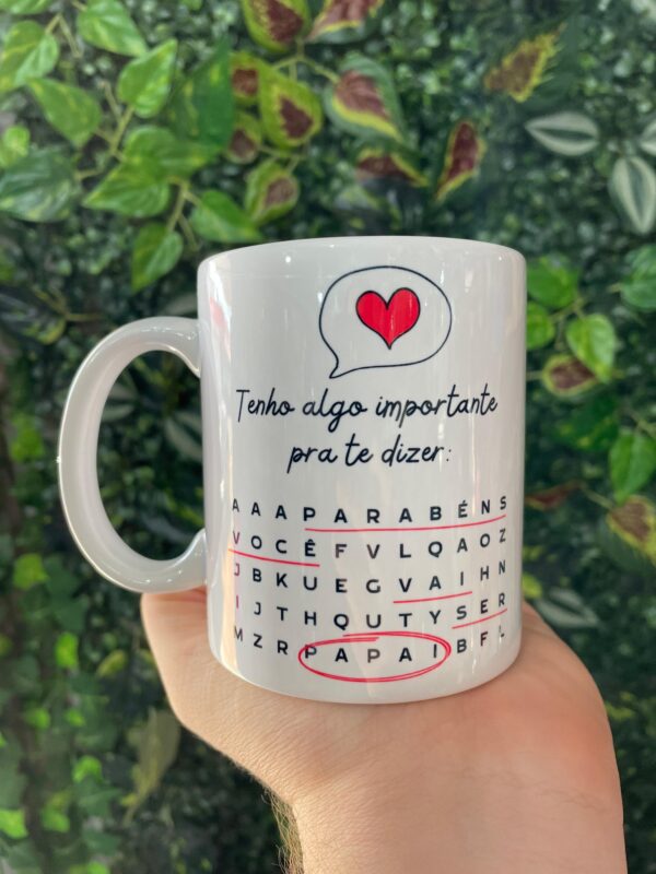 CANECA PARABÉNS VOCÊ VAI SER PAPAI