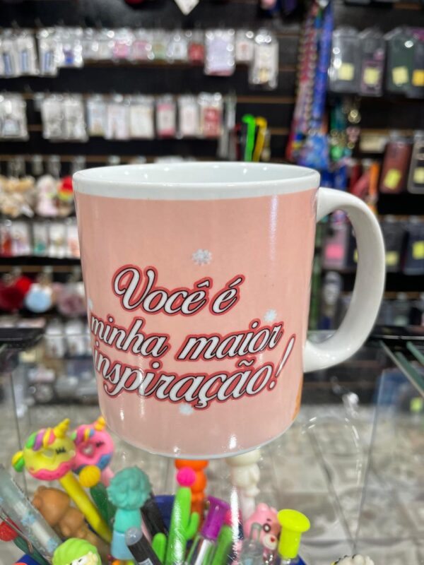 CANECA DE PORCELANA MÃE VOCÊ É MINHA MAIOR INSPIRAÇÃO - Imagem 2
