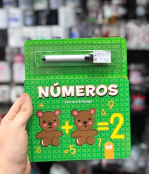 LIVRO EDUCATIVO NÚMEROS ESCREVE & APAGA