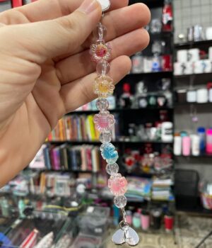 PHONE STRAP FLORES MULTICORES