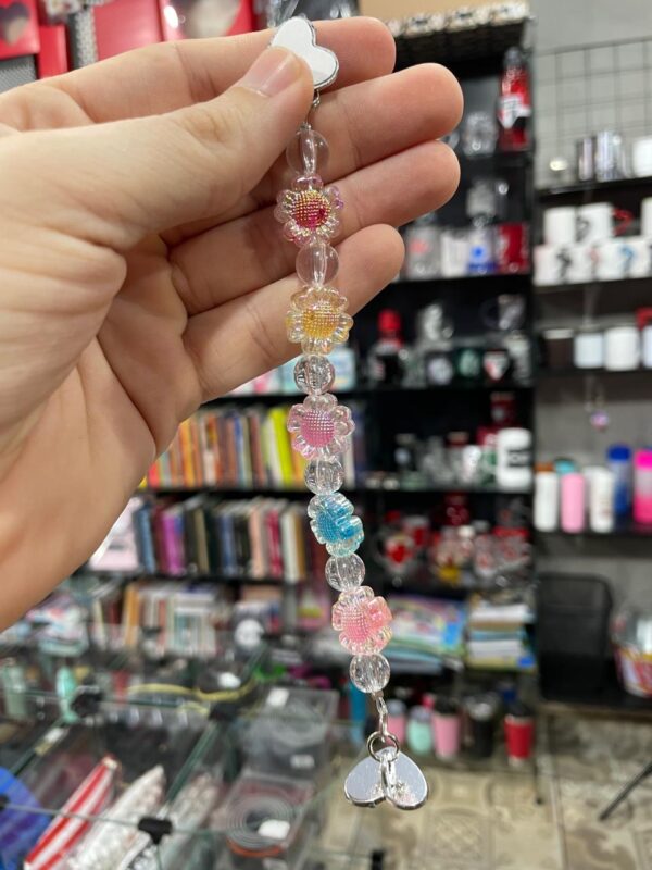 PHONE STRAP FLORES MULTICORES