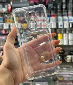 CAPINHA DE CELULAR MOTO E7 2020 TRANSPARENTE PORTA CARTÃO