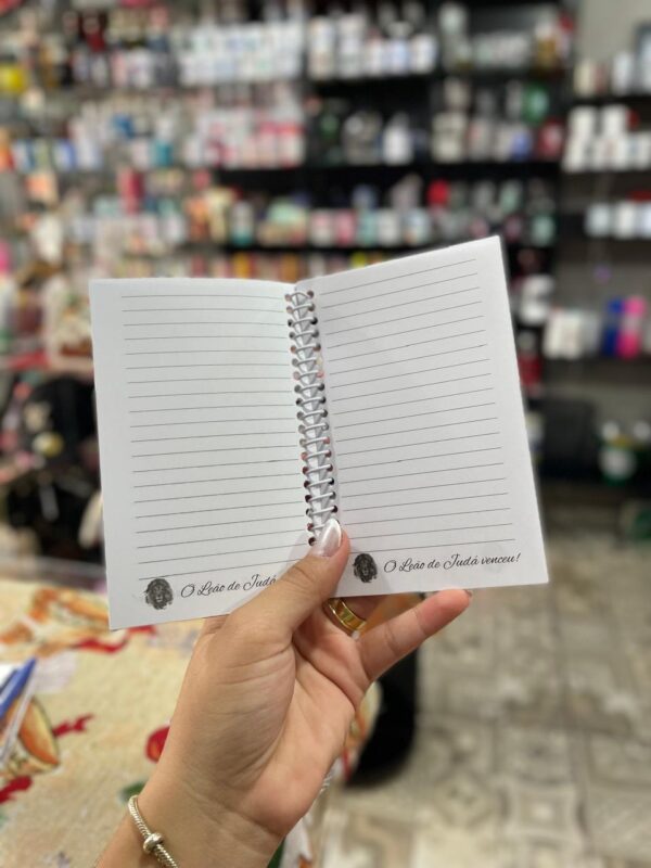BLOCO DE NOTAS ARAMADO LEÃO COM CANETA 65 FOLHAS (CONSULTAR DISPONIBILIDADE DE CORES) - Imagem 2