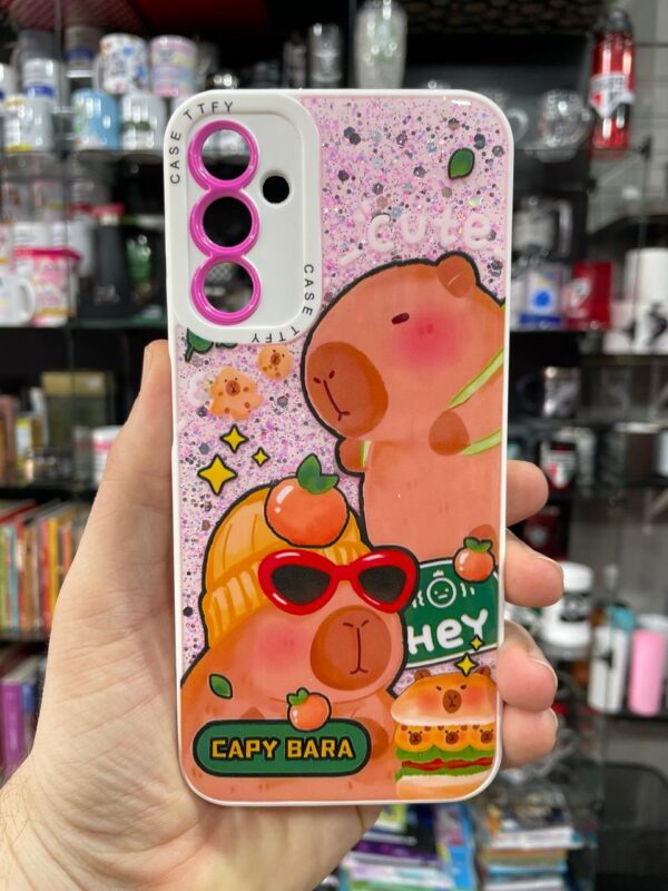 CAPINHA DE CELULAR A14 / M14 SPACE CASE BRANCA CAPIVARA