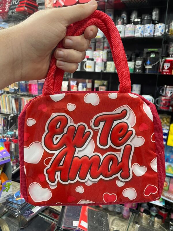 BOLSA TÉRMICA VERMELHA EU TE AMO