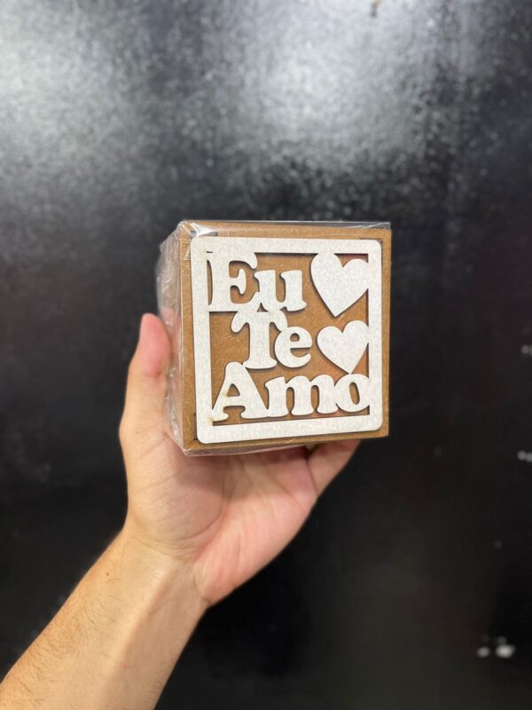 CAIXA MDF EU TE AMO 10x10x7