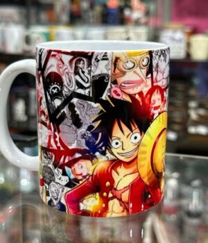 CANECA PORCELANA BRANCA ANIME ONE PIECE